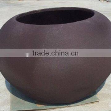 Fiberglass Large Sand Blast Bowl Planters