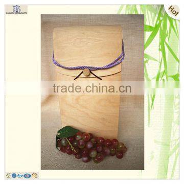 Handmade Craft Birch Top Belt Buckle Wine Box photo-2