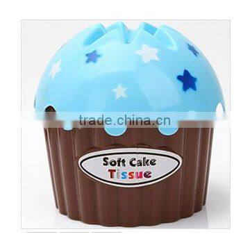 Wholesale Stock Small Order Ice Cream Plastic Tissues Storage Box Napkin Holder photo-2