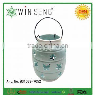 Personalized Ceramic Craft Candle Holder of Jar Shape photo-3