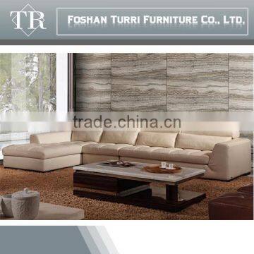 Modern White Marble Top Coffee Table for Living Room Furniture photo-5
