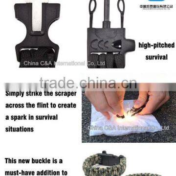 2016 Wholesale Custom Logo Dog Tag Paracord Braided Survival Bracelet With Adjustable Clasp photo-4