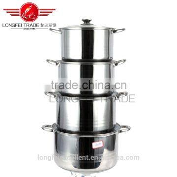 China Factory Wholesale High Quality 4pcs Magnetic Stainless Steel Houseware Cookware Set photo-2