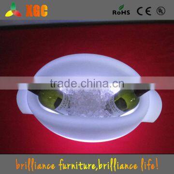 Newest Design Plastic Ice Table Cooler Rechargeable Led Ice Bucket photo-4