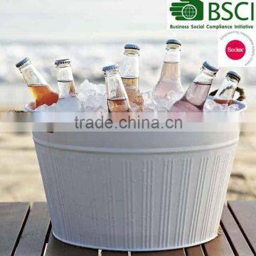 Round big size metal ice bucket