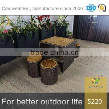 old teak wood furniture coffee table set for outdoor