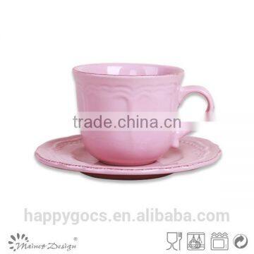 Broadside Simple Stylish Pure Color Pink Dinner Set photo-2