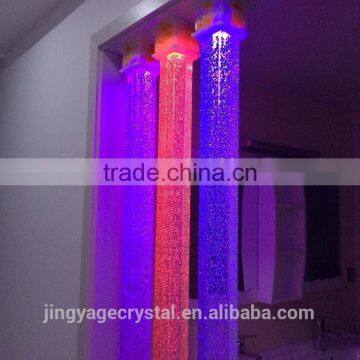 Round Crystal Pillars With Colorful Bubbles for Partition Wall photo-2