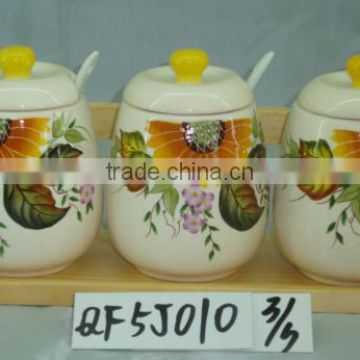 ceramic tea coffee sugar container