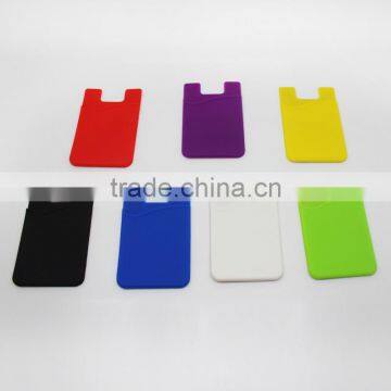 3M sticker silicone smart wallet for cell phone/mobile phone pouch