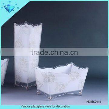 Clear Acrylic Square Vase for Decoration photo-5