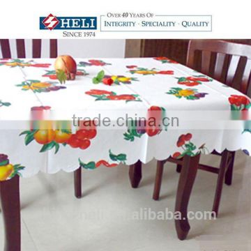 Plastic Print Fruit Table Cloth/Cover