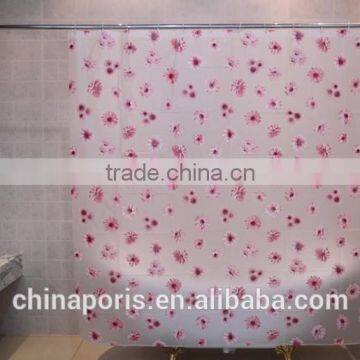 2015 EU and USA best choose and fashionable priting shower curtain/bath curtain with lowest price