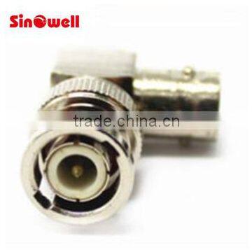 CCTV Camera Solderless Coaxial L Type Bnc Male Connector photo-3