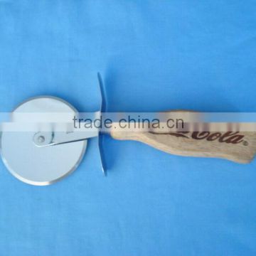 Stainless Steel Pizza Cutter with wooden handleRH-1313