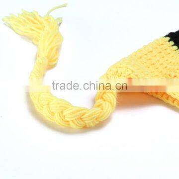 Hot Sale Baby Hats Yellow Cartoon Baby Hats Mini Baby Knitted Hats photo-3