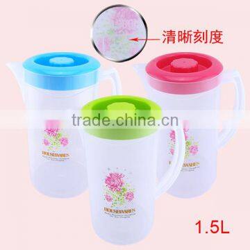 2016 Popular 1.5L Plastic Water Cooler Jug Wholesale With Handle