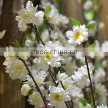 wholesale silk cloth decorative flower artificial peach blossom