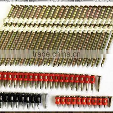 Factory directly sell Twenty-one-degree plastic strip nails for England Market