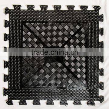 Interlock rubber gym flooring rubber flooring