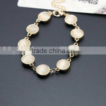 Ladies fashion golden bracelet with stone A29