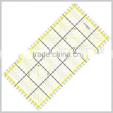 Kearing pro 3mm thickness durable acrylic Patchwork Ruler with Long diagonal 30 * 15 cm scale for Handicraft Design # KPR3015