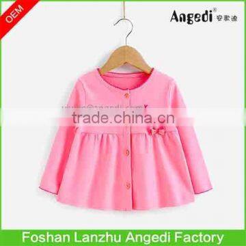 Cute Baby Girls' Cardigan Kids Autumn/spring Outerwear Toddler Girls' Organic Cotton Knitted Top photo-2