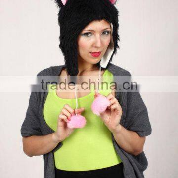 2013 Spring Hot sale Animal Hoodie Short Cat Hat Caps