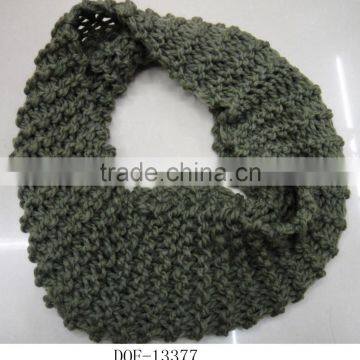 2016 Fashion winter woman hot popular knitted acrylic infinite scarf