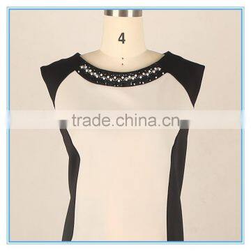 2016 Fashion Dress Women Clothing Bodycon Beaded Dress photo-4