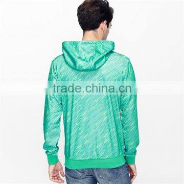 Blank Hoodie in Green Fitted Hoodie Sweatshirts Full Zip Mask Hoodie photo-3