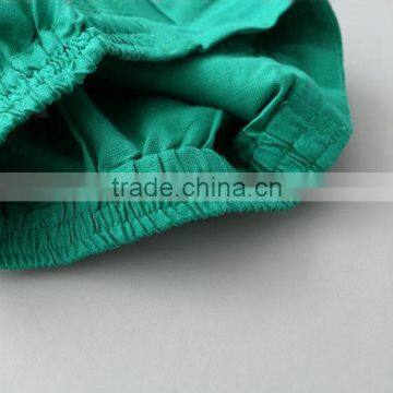 Summer Student 5 Years Old Clothes Welding and Cutting Outfit Pure Green Wave Short Sets photo-3