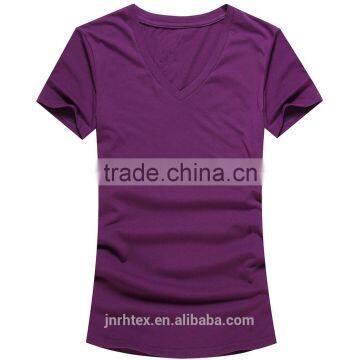 Plain no Brand V-neck T-shirt for Women photo-4