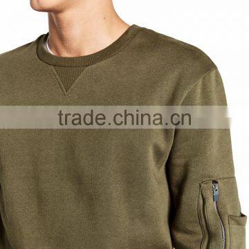 Wholesale Winter Custom Mens Blank Long Sleeves Crewneck Sweatshirt photo-4