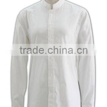 Custom Plus Size Shirt Womens Long Sleeve Shirt Office Workwear White Blank Bloue Shirt photo-2