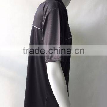 Wholesale 100% Polyester Plastic Buttons Micro Mesh Blank Safety Polo Shirt photo-4