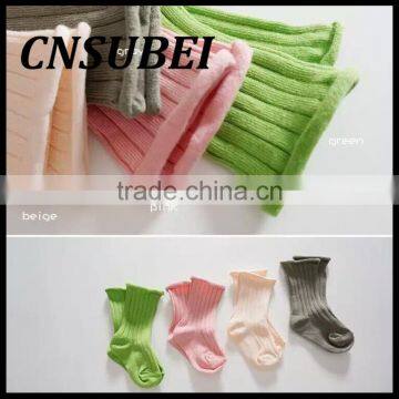 Korean Spring and Summer Candy Solid Color Socks Baby Boys and Girls Socks Cotton Socks photo-2