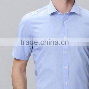 Wholesale Slim Fit t Shirt for Men Light Blue t Shirt photo-3