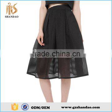 2016 guangzhou shandao summer fashion women new design black long net skirt