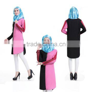 2017fashion Islamism Girl's Top Casual Chiffon Shirt Long Sleeve Blouses Tops Muslim Women Wholesale Price From China photo-2