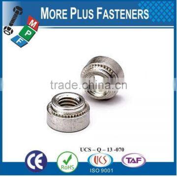 Made in Taiwan Self Clinching Nut Blind Self Clinching Nut Stainless Steel Non Locking Floating Self Clinching Nuts