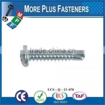 Made in Taiwan Pan Head Phillips Recess Stainless Steel Zinc Plated Zinc Finish Self Drilling Screw photo-5