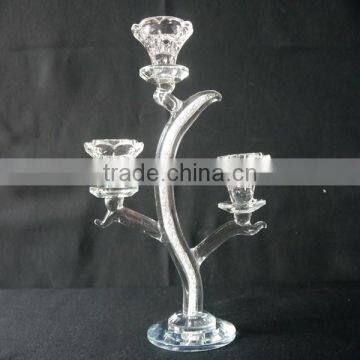 new type crystal candle holder centerpieces inside have small diamond on pillar