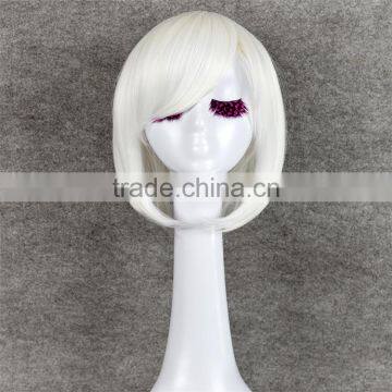 AD3037 Wig Cosplay Hokage Ninjia Short Silver White Cosplay Wigs