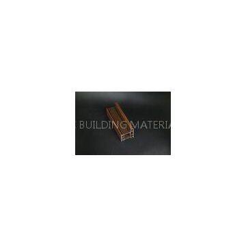 Brown PVC Profiles Laminated Frame Film 4 Chambers For Doors Frames