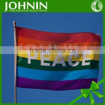 Promotion Fashion Gay Peace Custom 3*5 Feet Pride Rainbow Flag