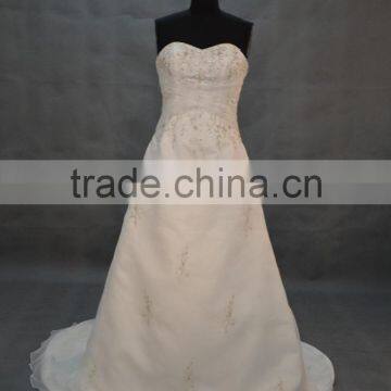 IN STOCK Strapless Ball gown wedding dress Floor-length bridal gown SW09