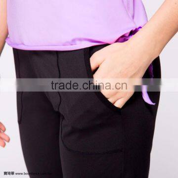 Girl Dance Wear Jazz Jogger Capri Pants photo-3