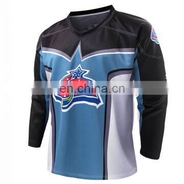 Wholesale Custom Polyester Sublimation Hockey Jersey Team