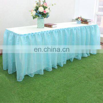 Simple Organza Styles of Table Skirting